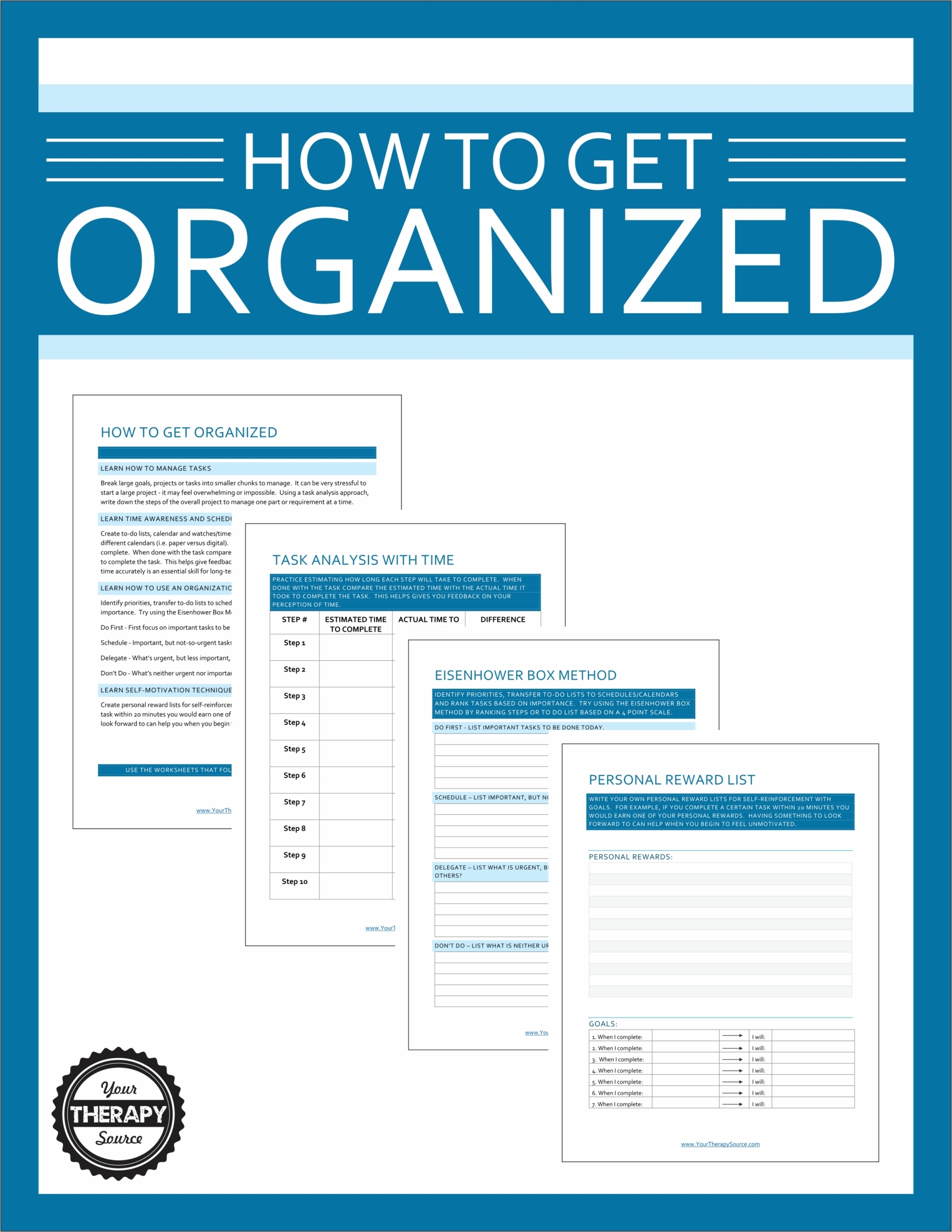 Free Printable Organization Worksheets