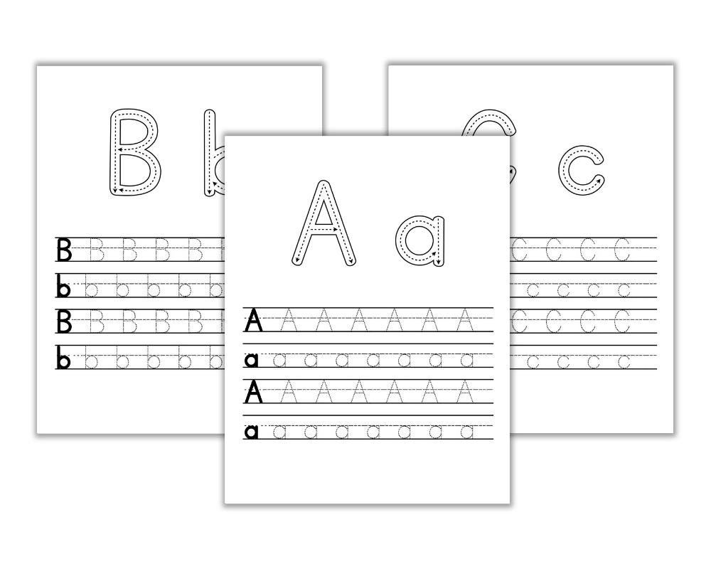 Free Printable Kindergarten Tracing Worksheets