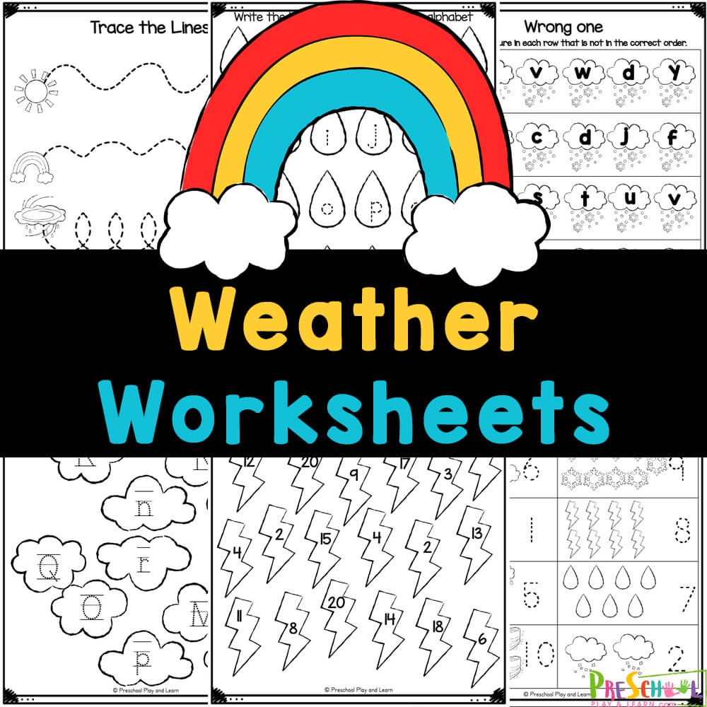 Free Printable Weather Worksheets For Preschoolers
