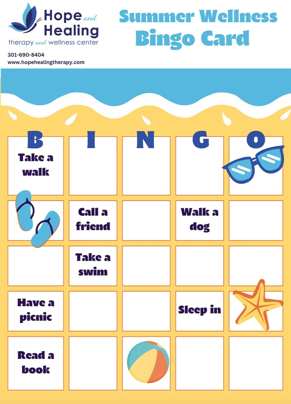 Free Printables Hope And Healing Therapy And Wellness Center