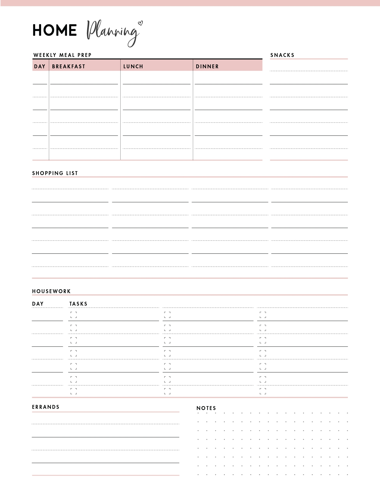 Free Printables Organization Friendly Your Home Made Easy Worksheets Library