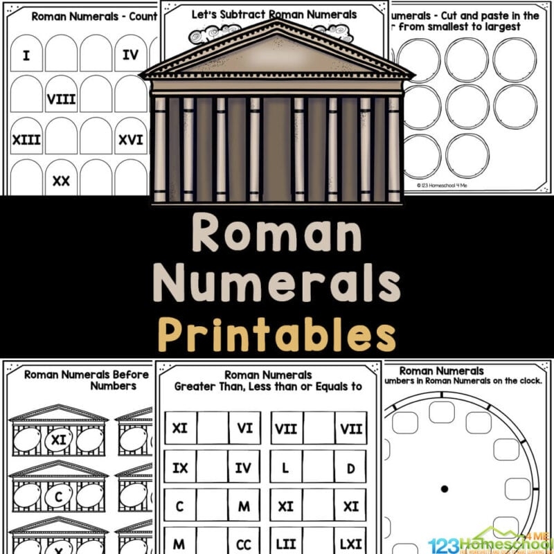 FREE Roman Numerals Printables Worksheets FREE Roman Numerals Printables Worksheets