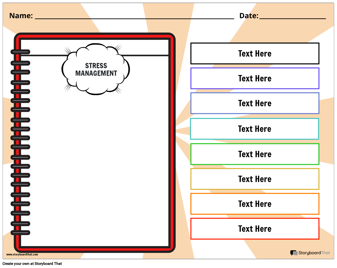 Free Stress Management Worksheets By StoryboardThat Worksheets Library