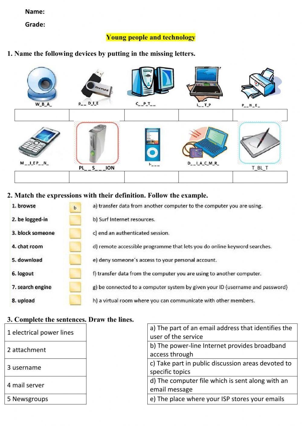 Free Technology Worksheet Download Free Technology Worksheet Png Images Free Worksheets On Clipart Library