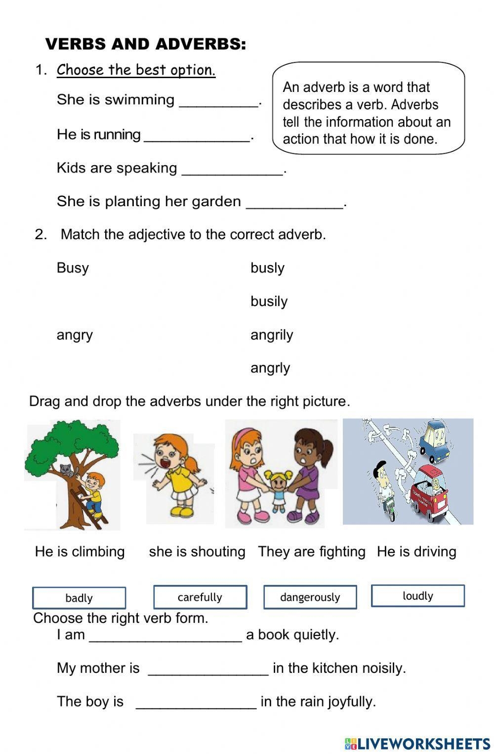 Free Verb And Adverb Worksheet Download Free Verb And Adverb Worksheet Png Images Free Worksheets On Clipart Library
