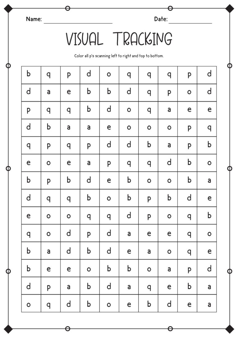 Free Visual Tracking Worksheet Download Free Visual Tracking Worksheet Png Images Free Worksheets On Clipart Library
