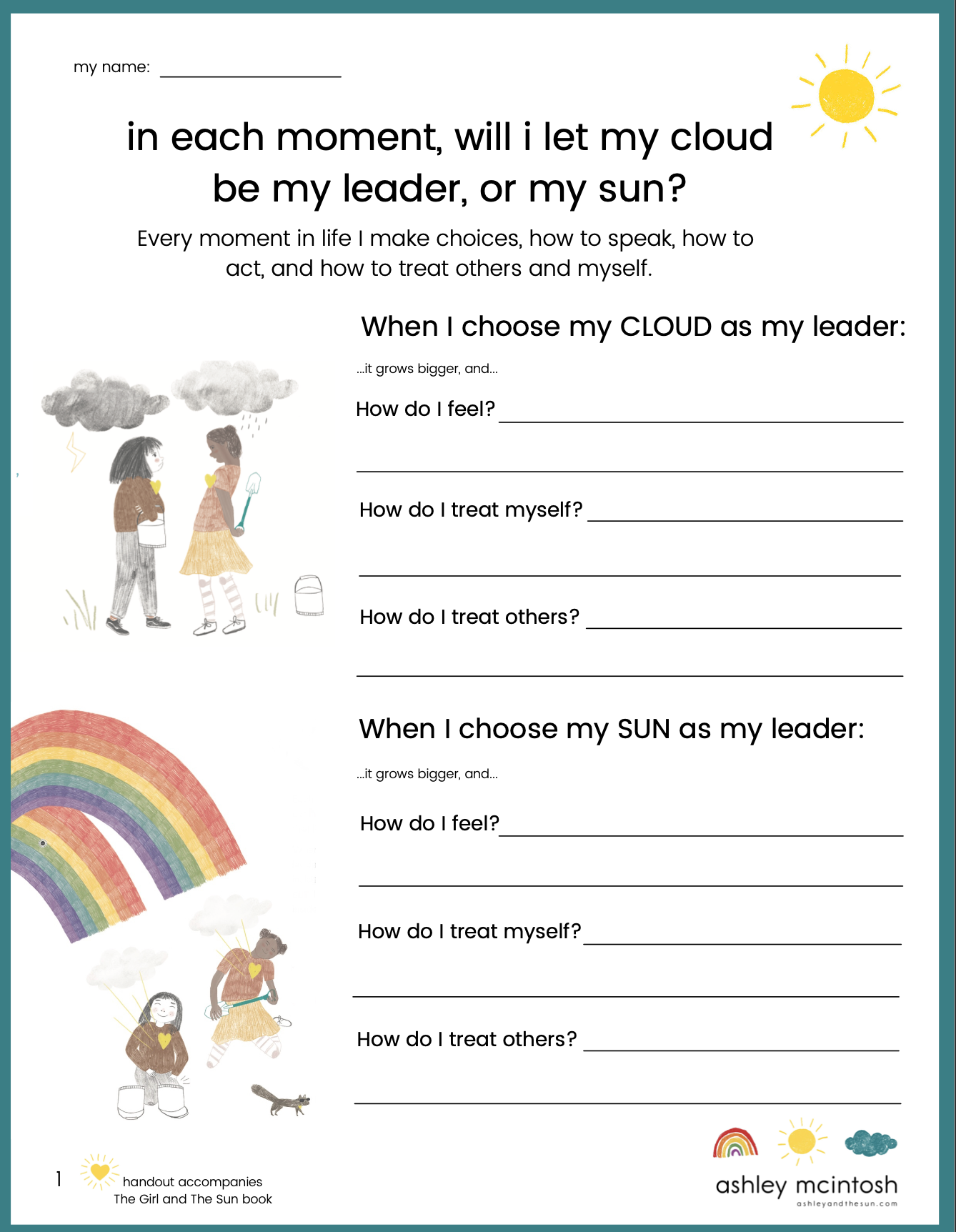Free Worksheets On Kindness U0026 Self Regulation For Parents Worksheets Library