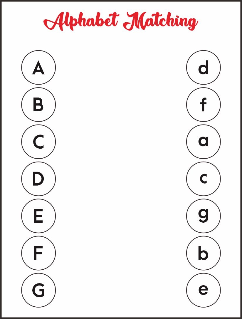 Fun And Educational Letter Matching Worksheets For Kids Engaging Alphabet Activities