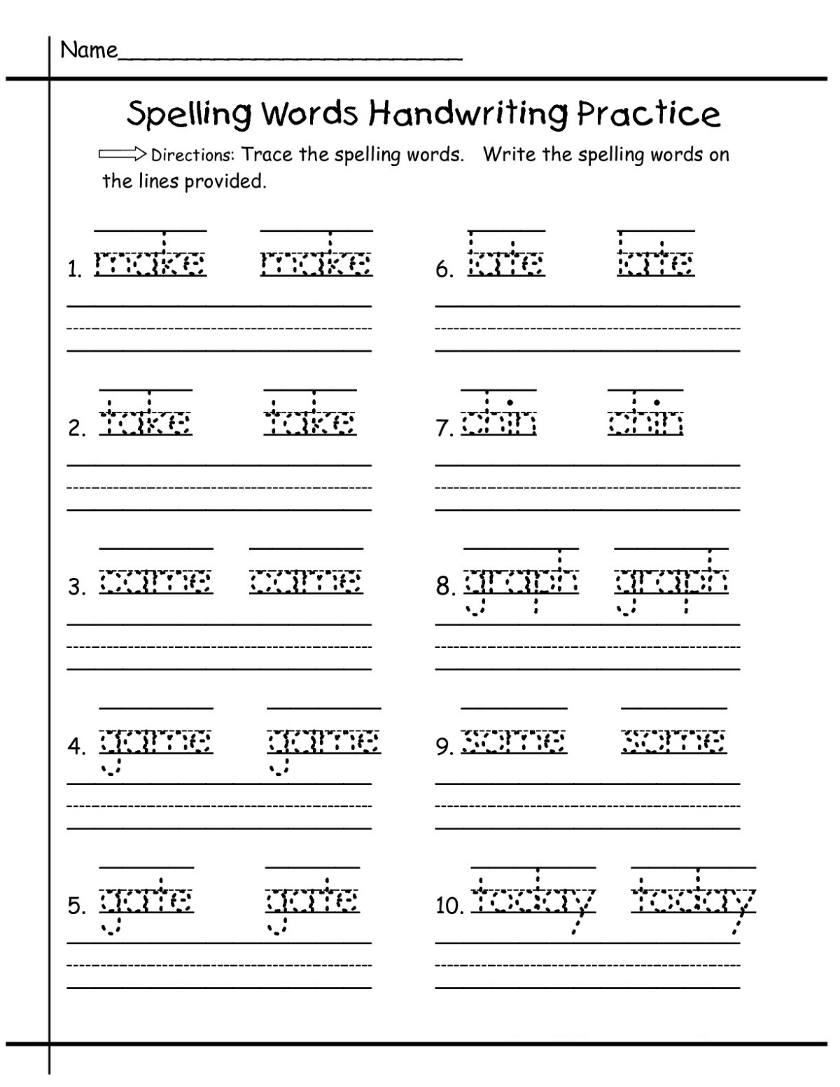 Fun First Grade Writing Worksheets To Print Learning Printable 