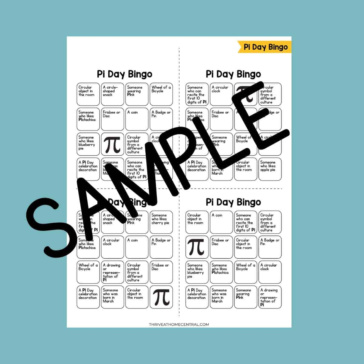 Free Pi Day Worksheets Printable