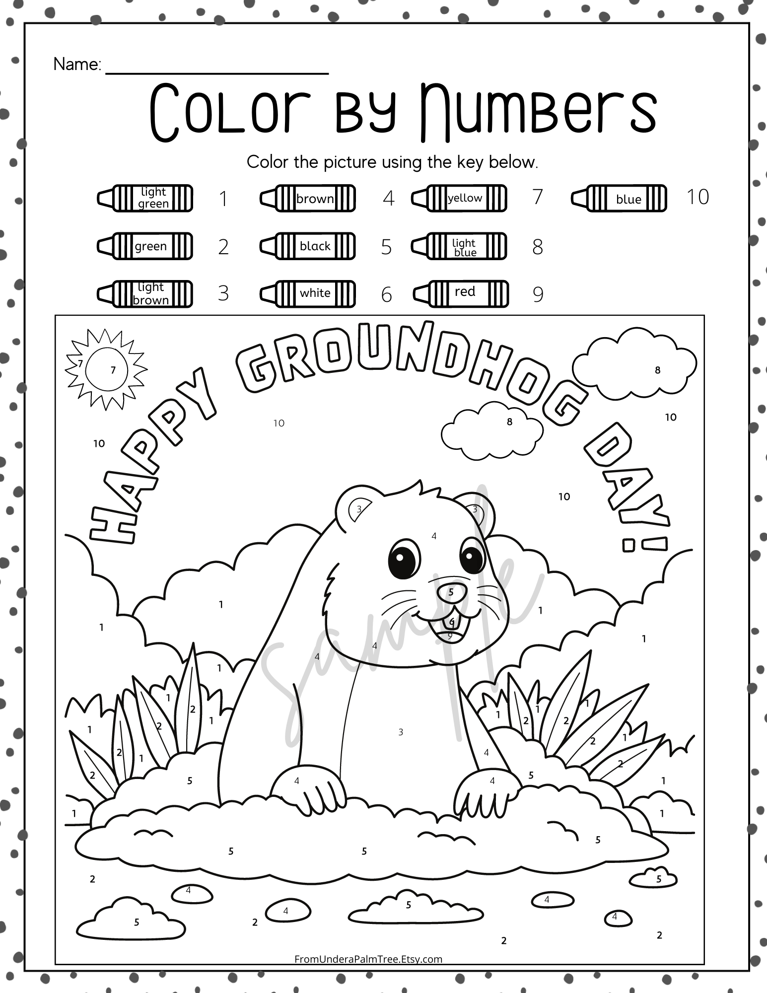 Free Printable Groundhog Day Worksheets