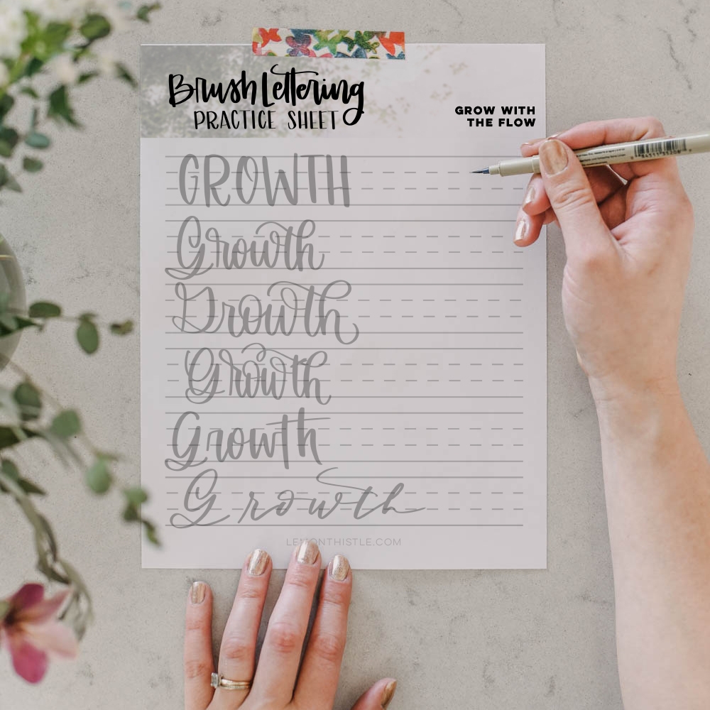 Hand Lettering Worksheets Free Printable