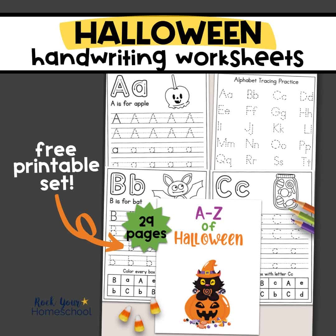 Halloween Handwriting Worksheets Rock Your Homeschool Halloween Handwriting Worksheets Rock Your Homeschool