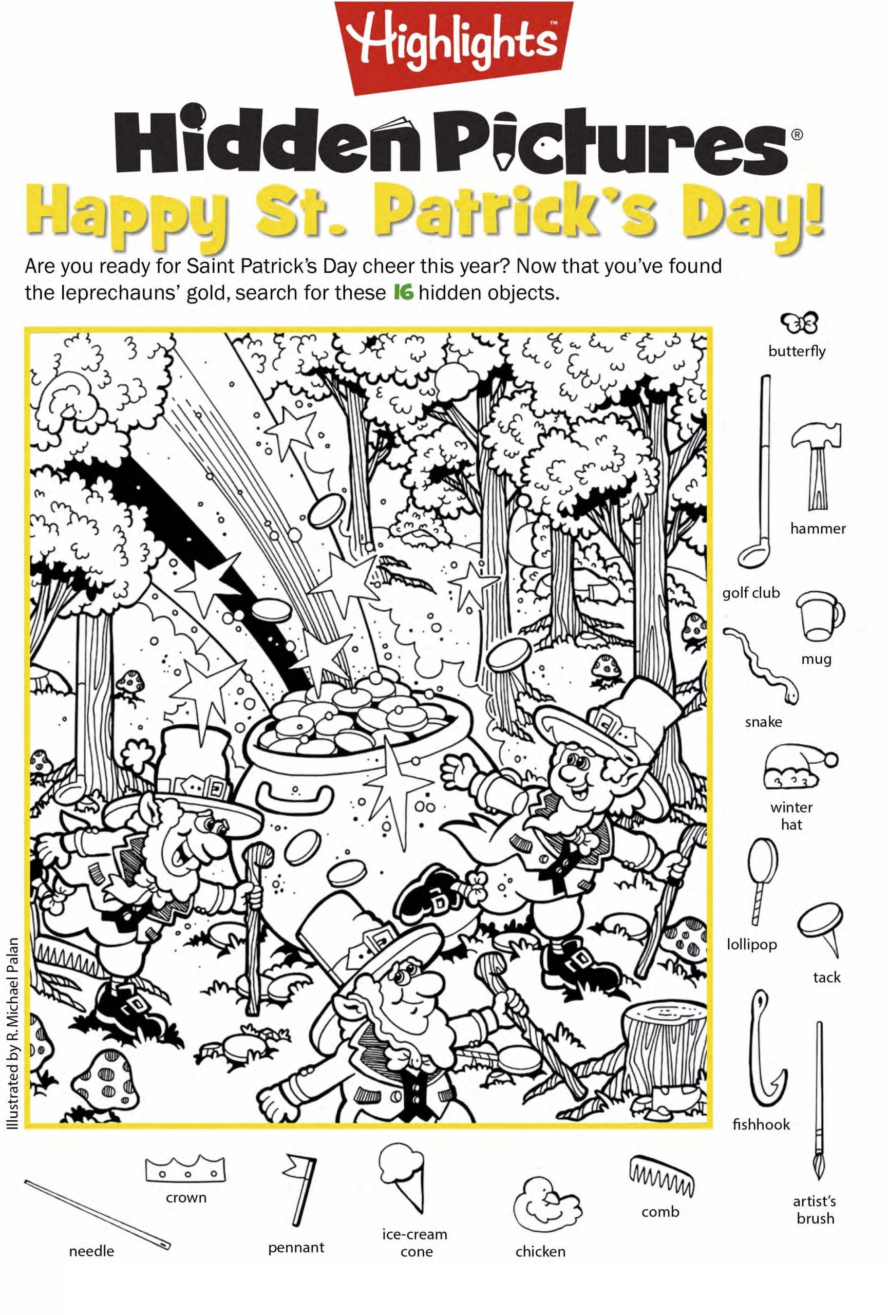 Highlights Hidden Pictures Printable 123 Worksheets