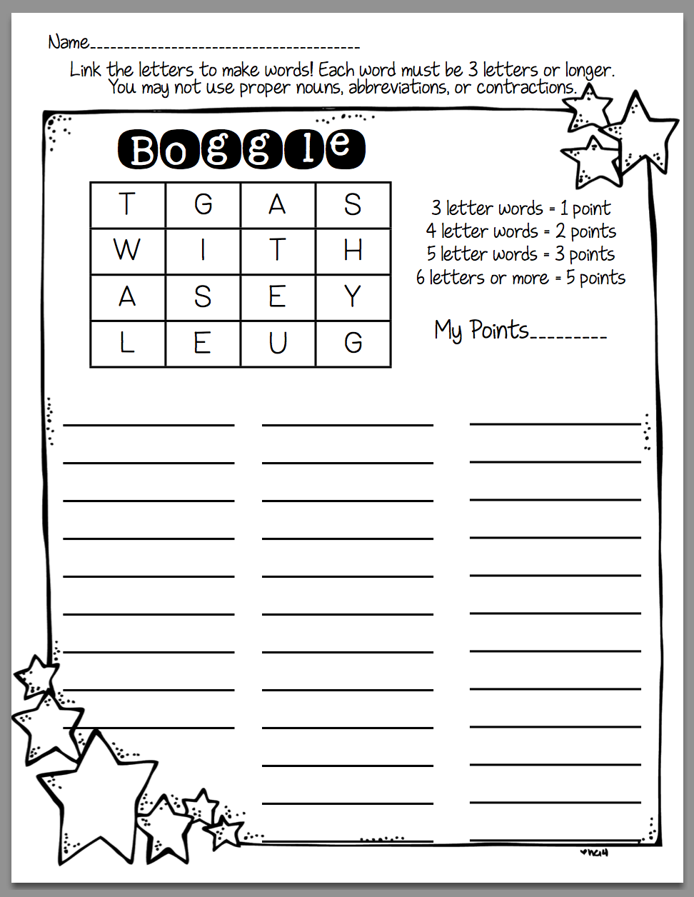 How To Use Boggle In Word Work Sunny Days In Second Grade Worksheets Library