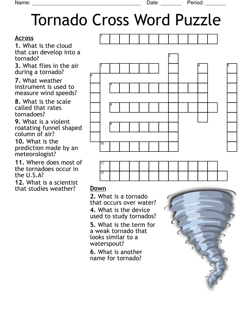 Hurricane And Tornado Worksheets Library