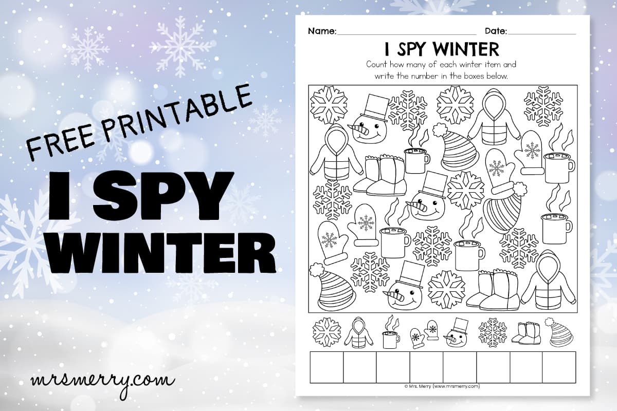 Free Printable Preschool Winter Worksheets