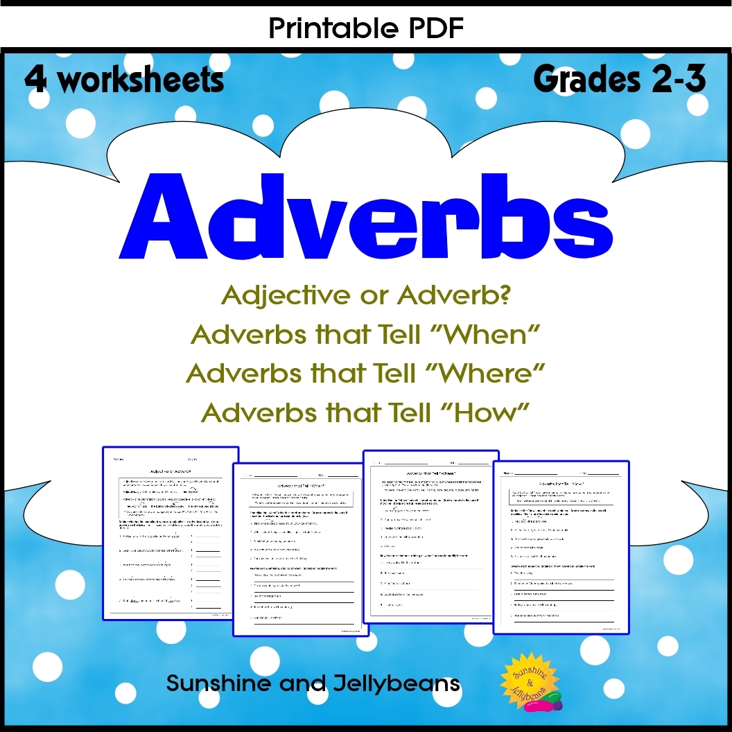 Identifying Adverbs Free Printable Adverb Worksheets Worksheets Library