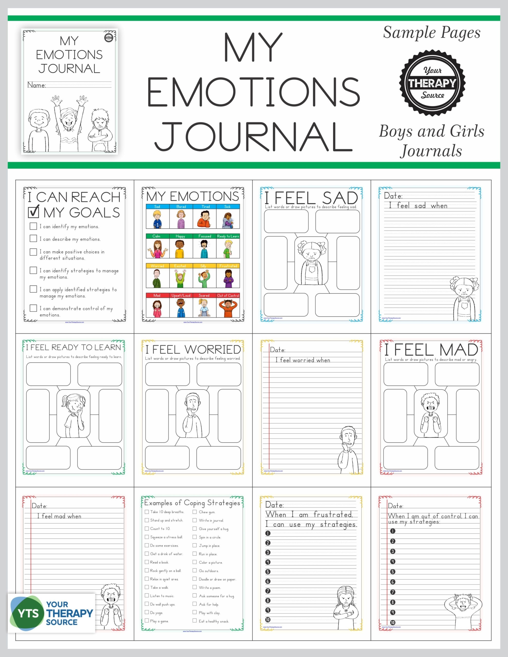 Free Printable Emotion Worksheets