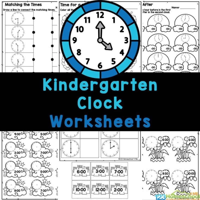 Kindergarten Telling Time Clock Worksheets Kindergarten Telling Time Clock Worksheets