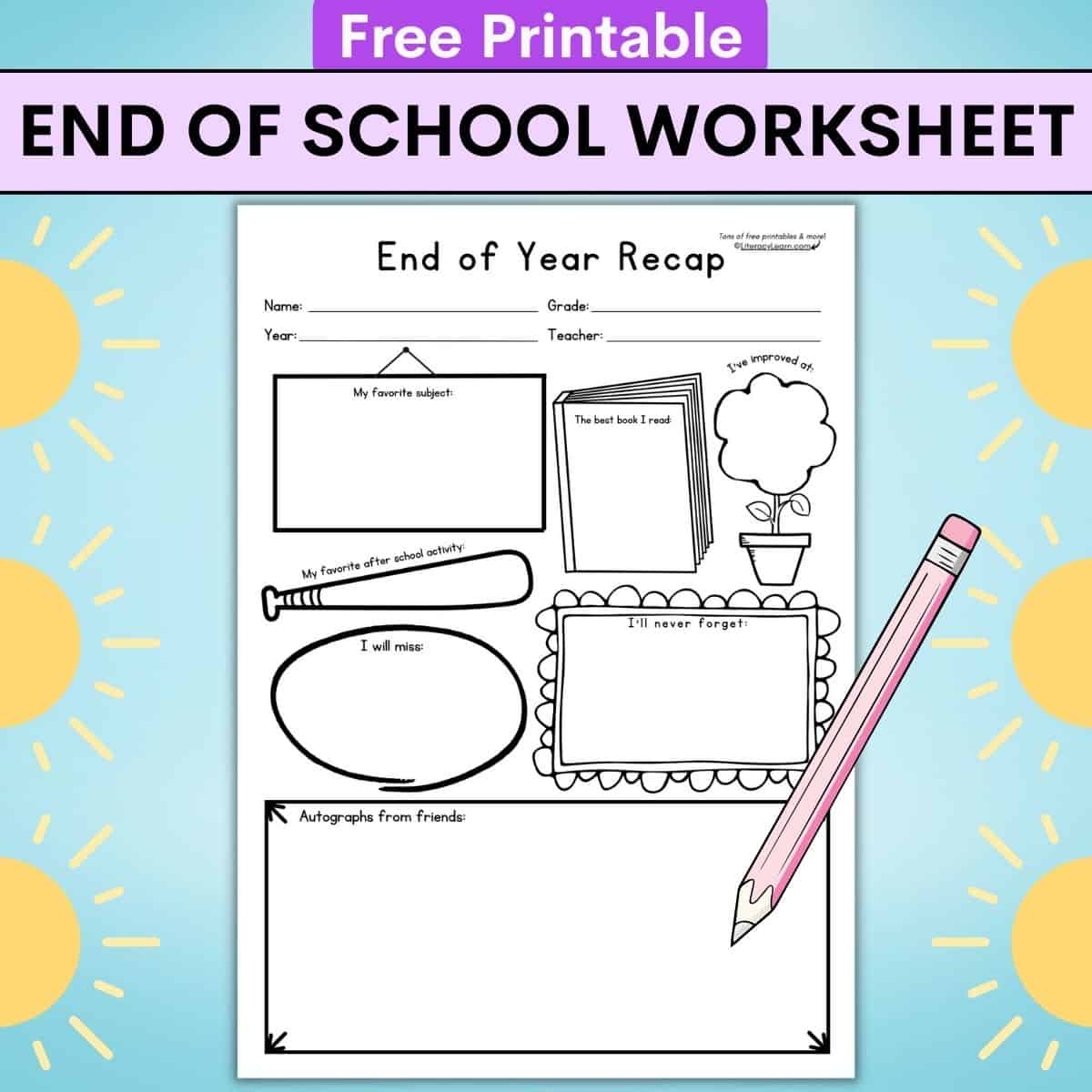 Free Printable Classroom Worksheets