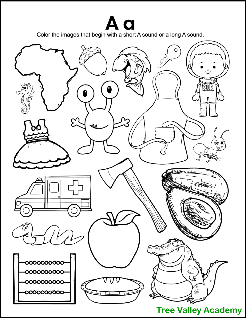 Free Printable Letter A Worksheet