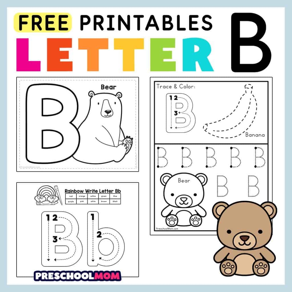 Letter B Preschool Printables Preschool Mom Letter B Preschool Printables Preschool Mom