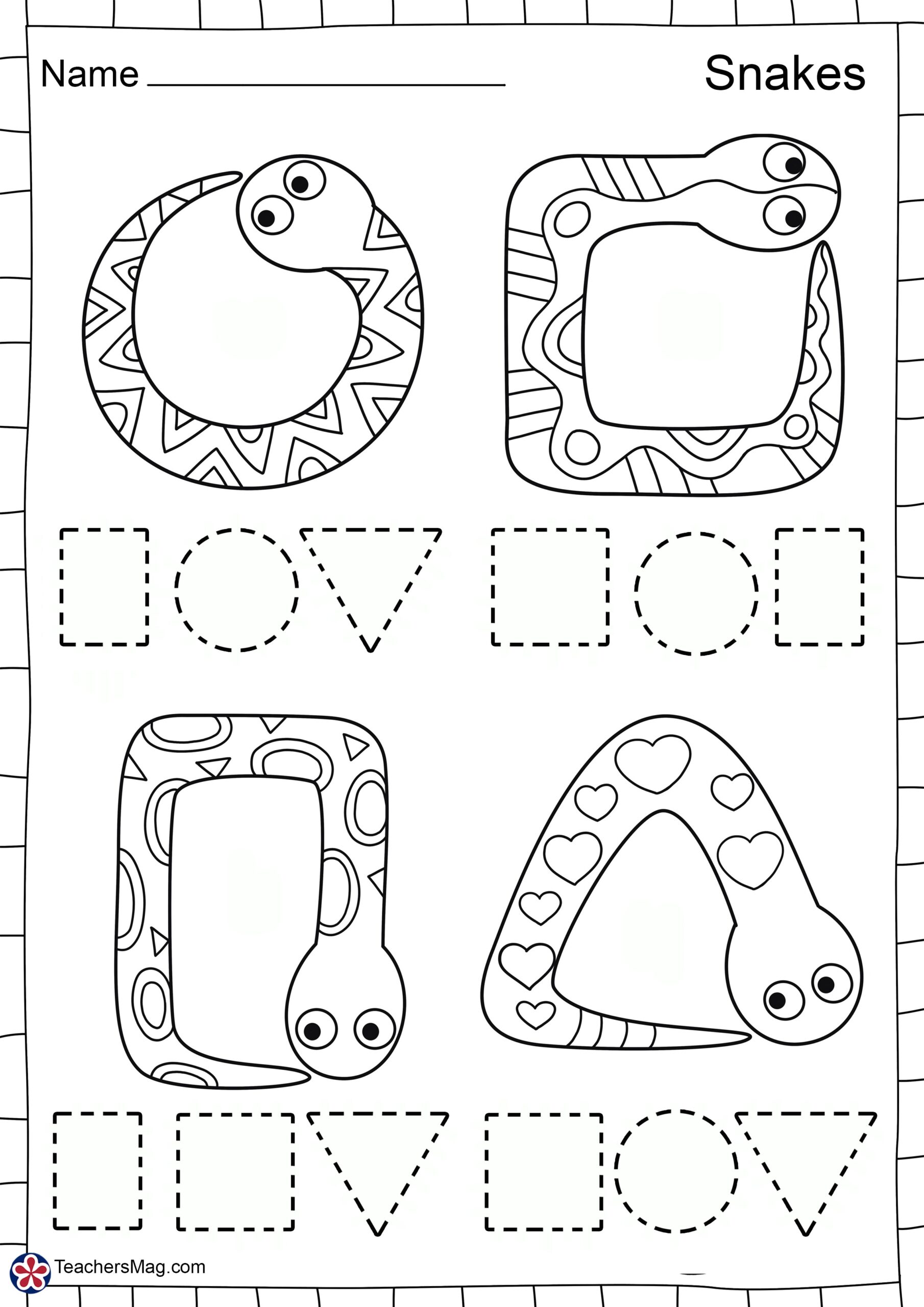 Letter S Free Worksheets TeachersMag