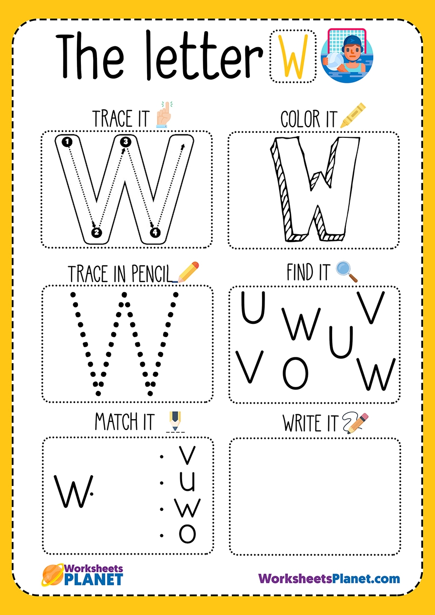 Free Printable Letter W Worksheets