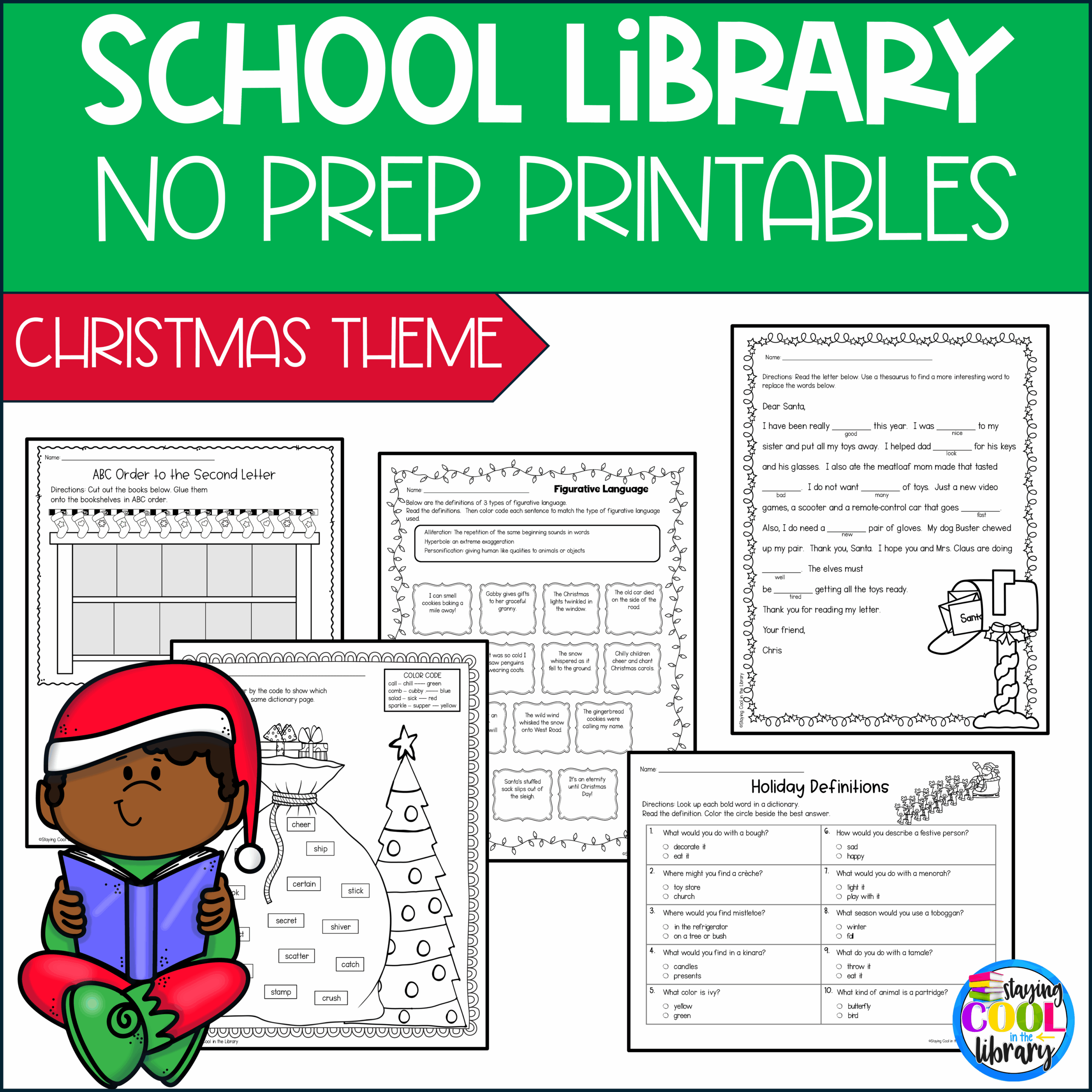 Free Library Skills Printable Worksheets