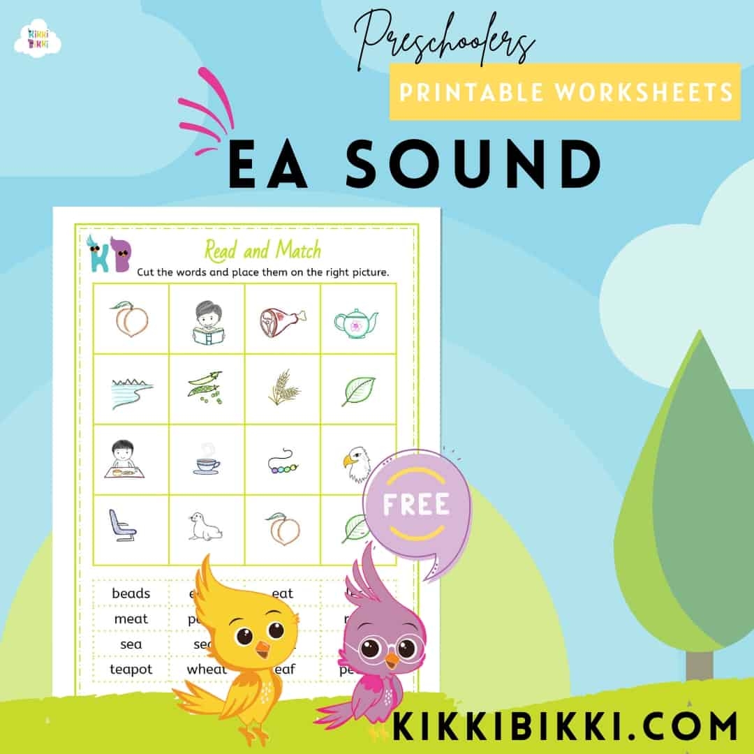 Long E Words Kindergarten Worksheet Free Phonics Printable