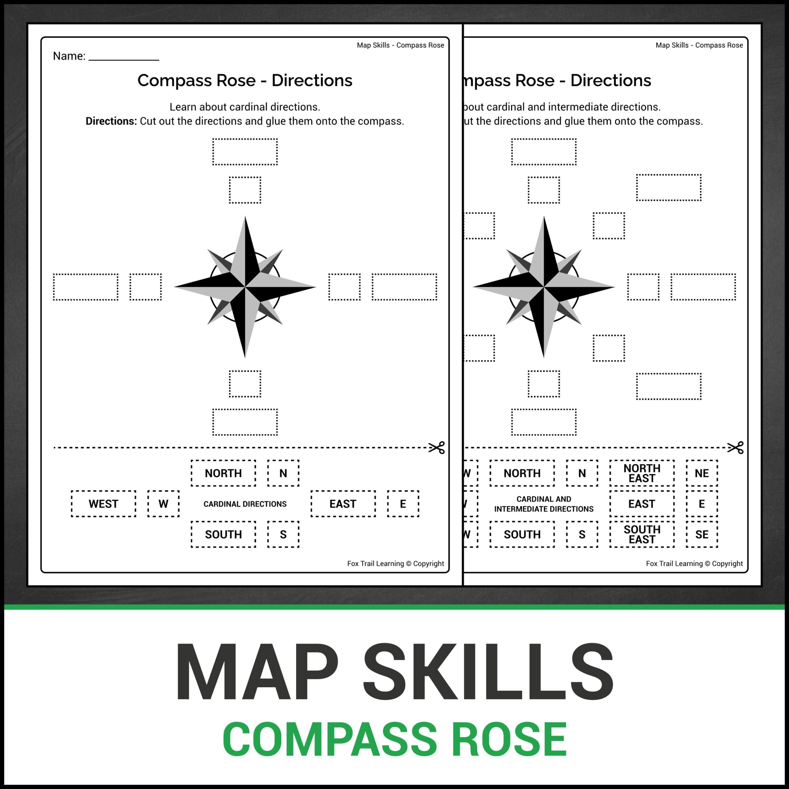 Free Printable Cardinal Directions Worksheet