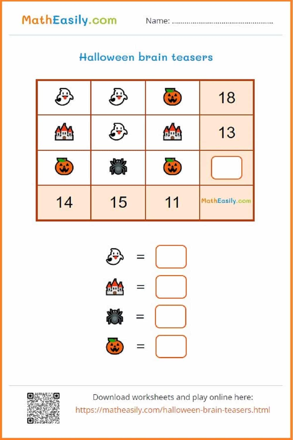 Free Printable Brain Teaser Worksheets