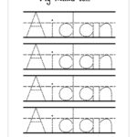 Name Trace Worksheet DIGITAL FILE Printable For Pre Schoolers 
