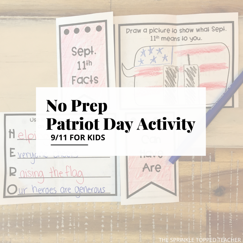No Prep Patriot Day Activity 9 11 For Kids