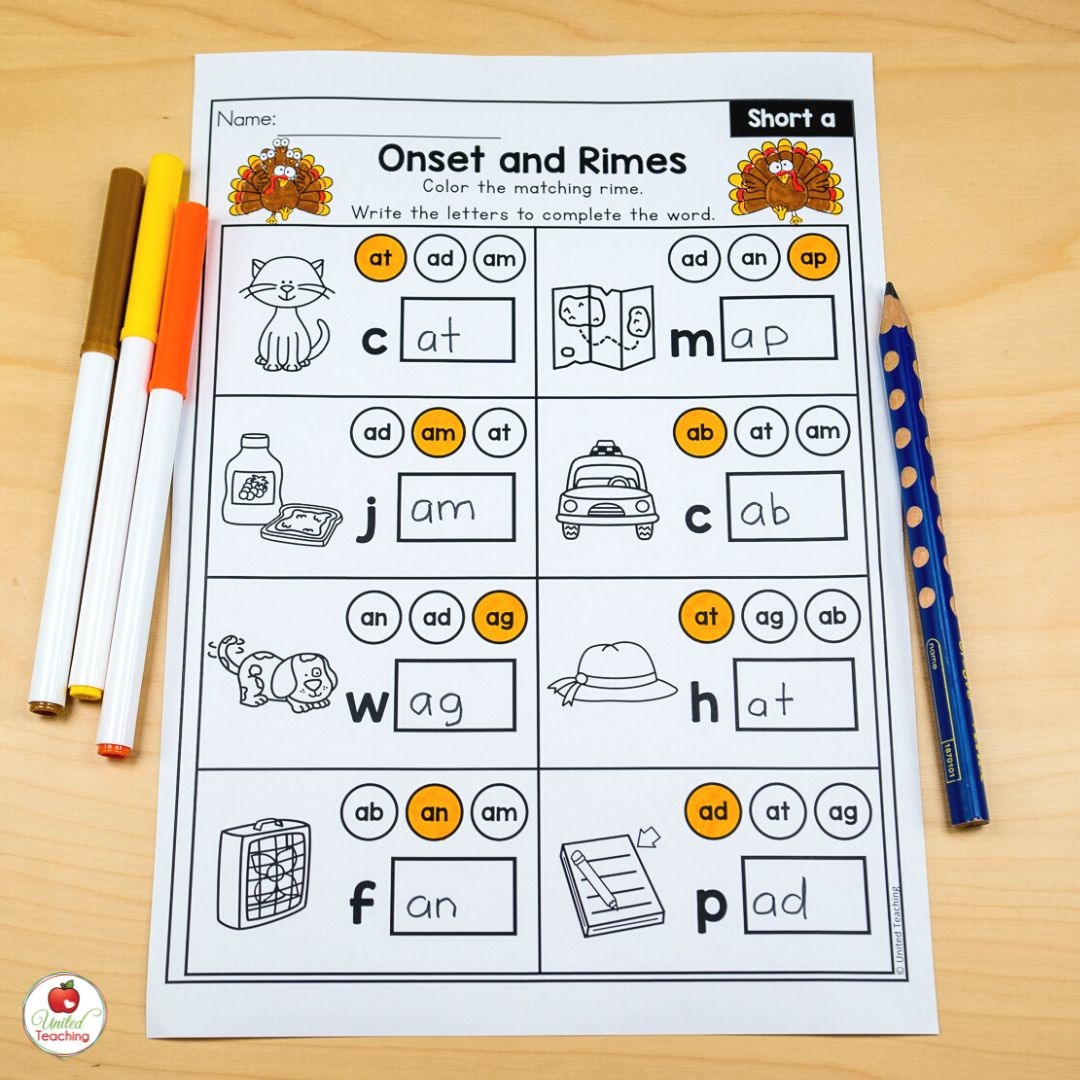 November Worksheets For Kindergarten Easy To Prep Thanksgiving 
