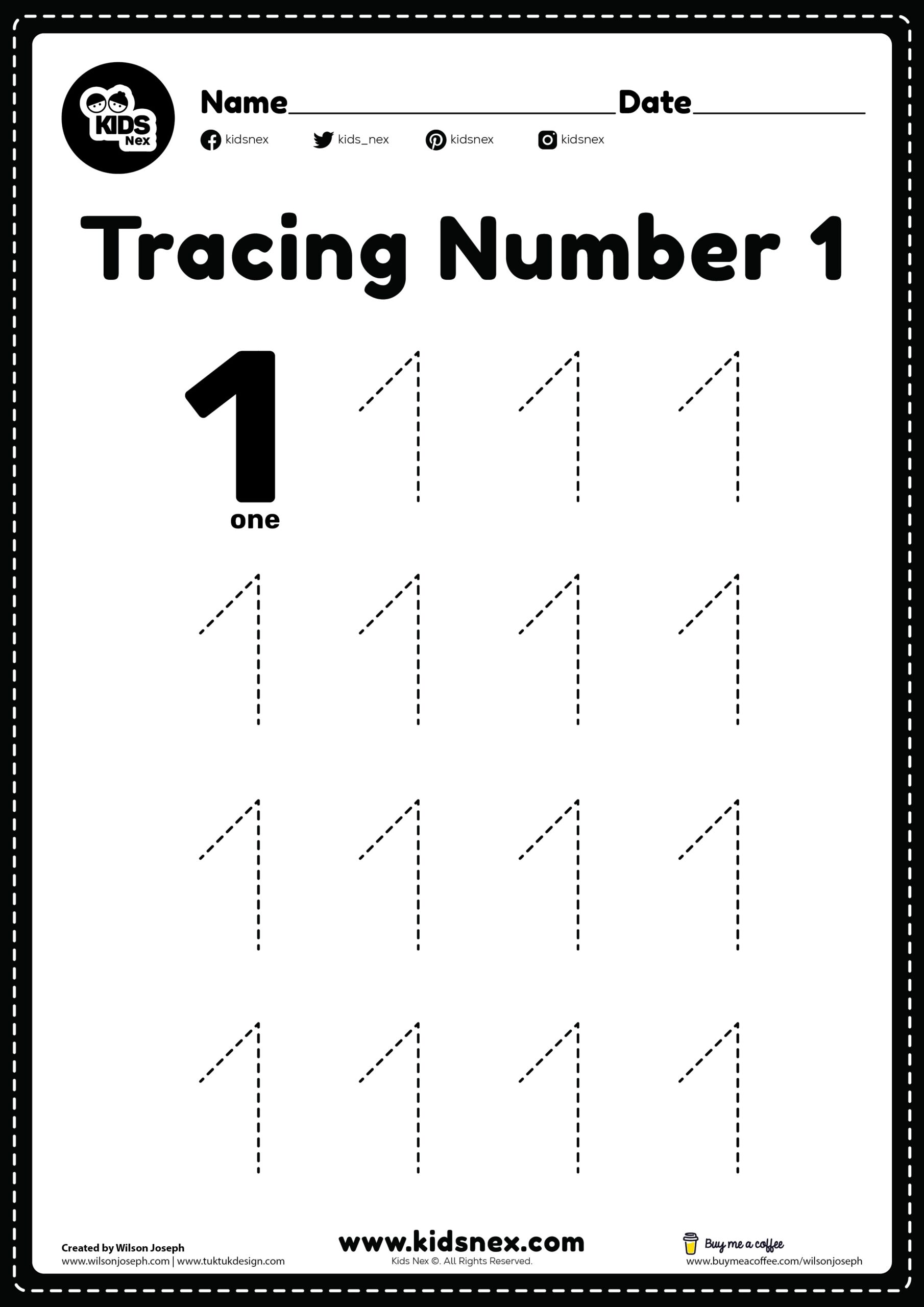 Free Printable Tracing Worksheets