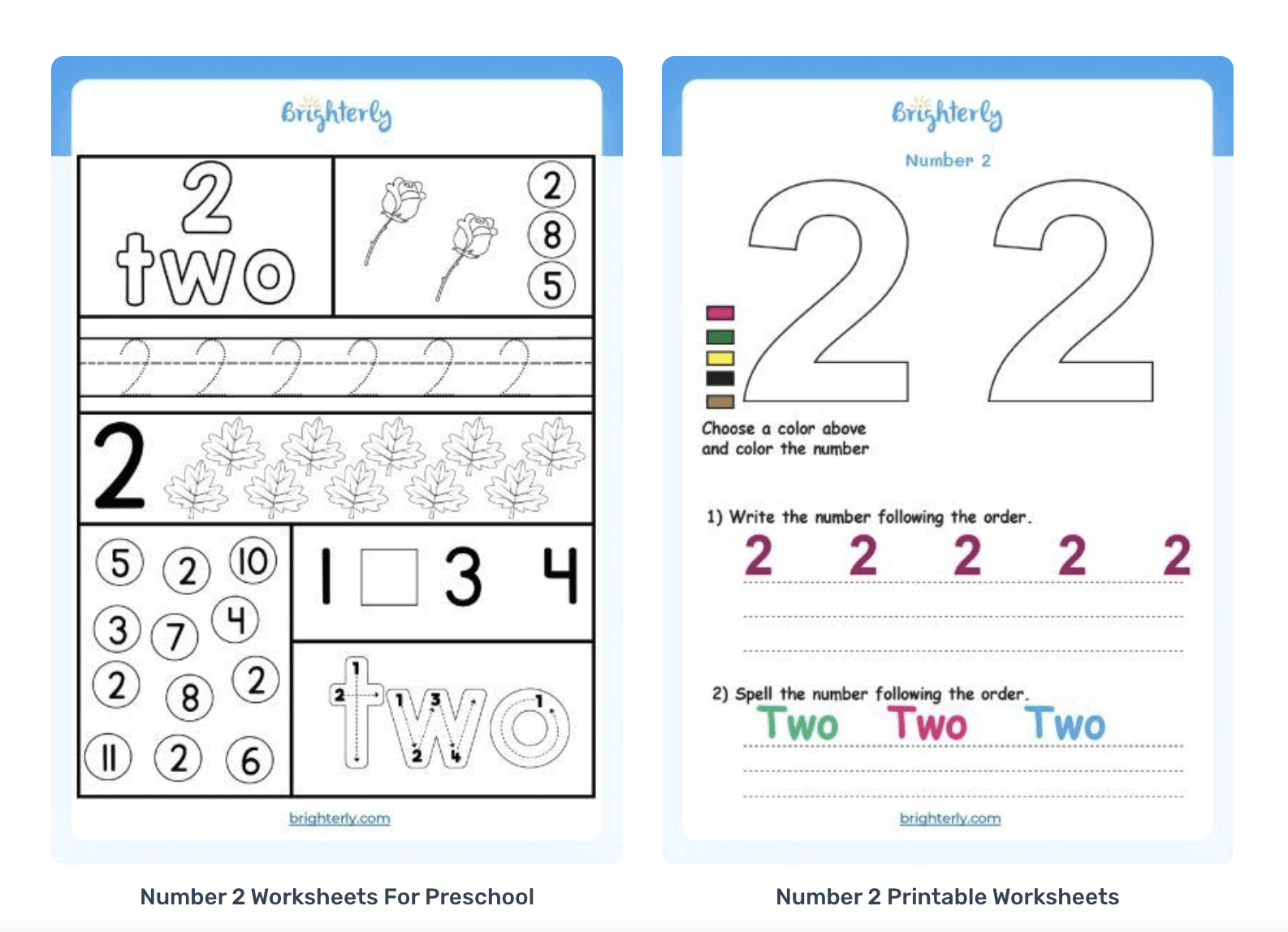Free Printable Number 2 Worksheets Free Printable Number 2 Worksheets