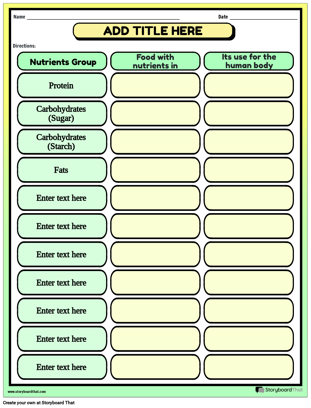 Free Printable Nutrition Worksheets Pdf