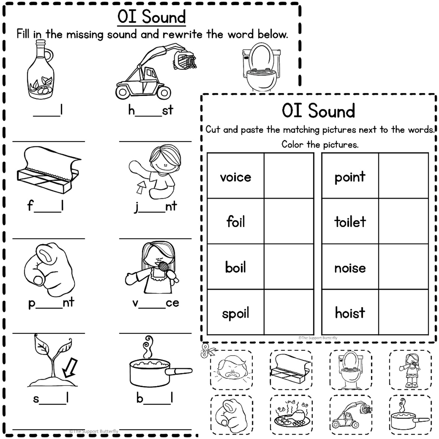 Free Printable Oi Oy Worksheets