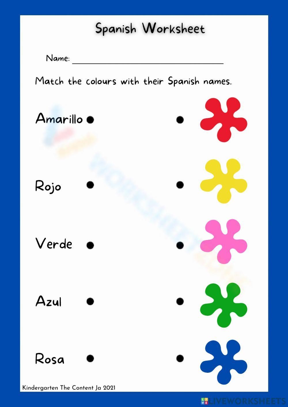Online Spanish Colors Pages And Printable 100 Freemium  Online Spanish Colors Pages And Printable 100 Freemium