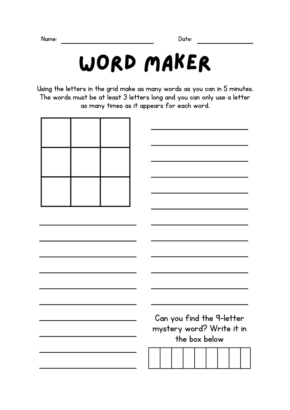 Page 17 Free Printable Customizable English Worksheet 