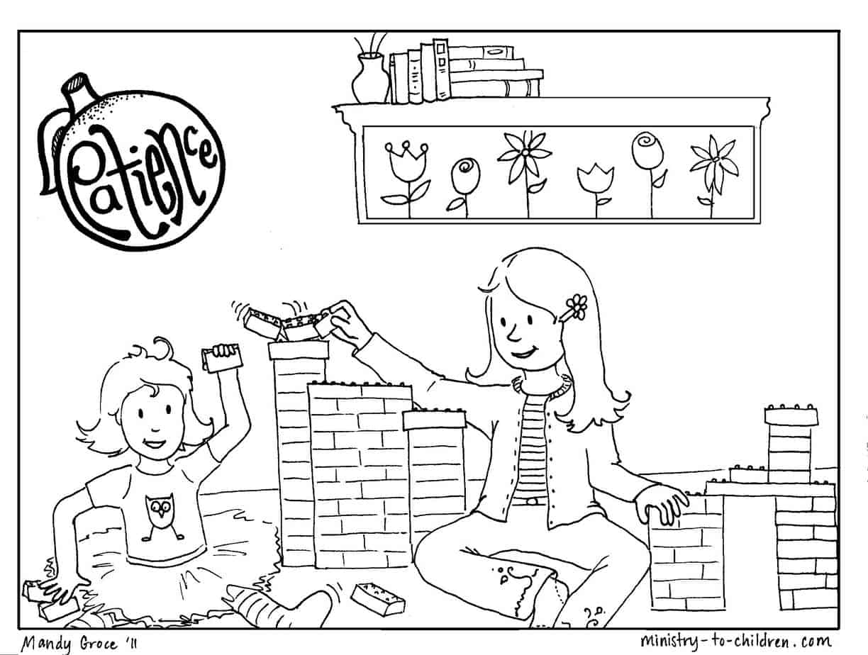 Patience Coloring Page For Kids free Printable Patience Coloring Page For Kids free Printable
