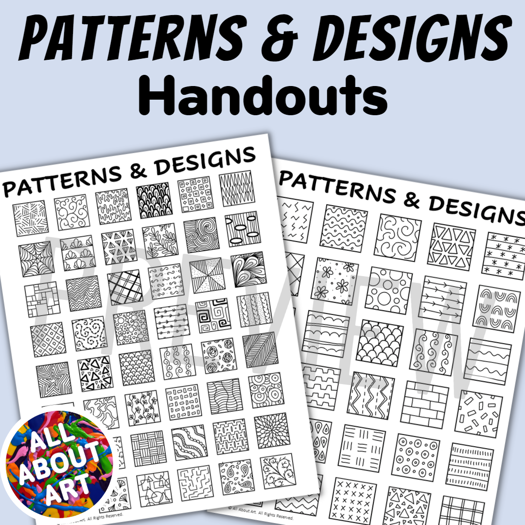 Patterns And Art Designs For Doodling Or Zentangle Drawing Classful