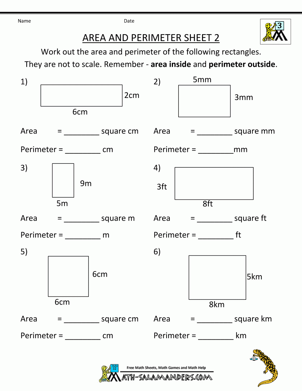 Perimeter Worksheets Area Worksheets Area And Perimeter Area Worksheets Library