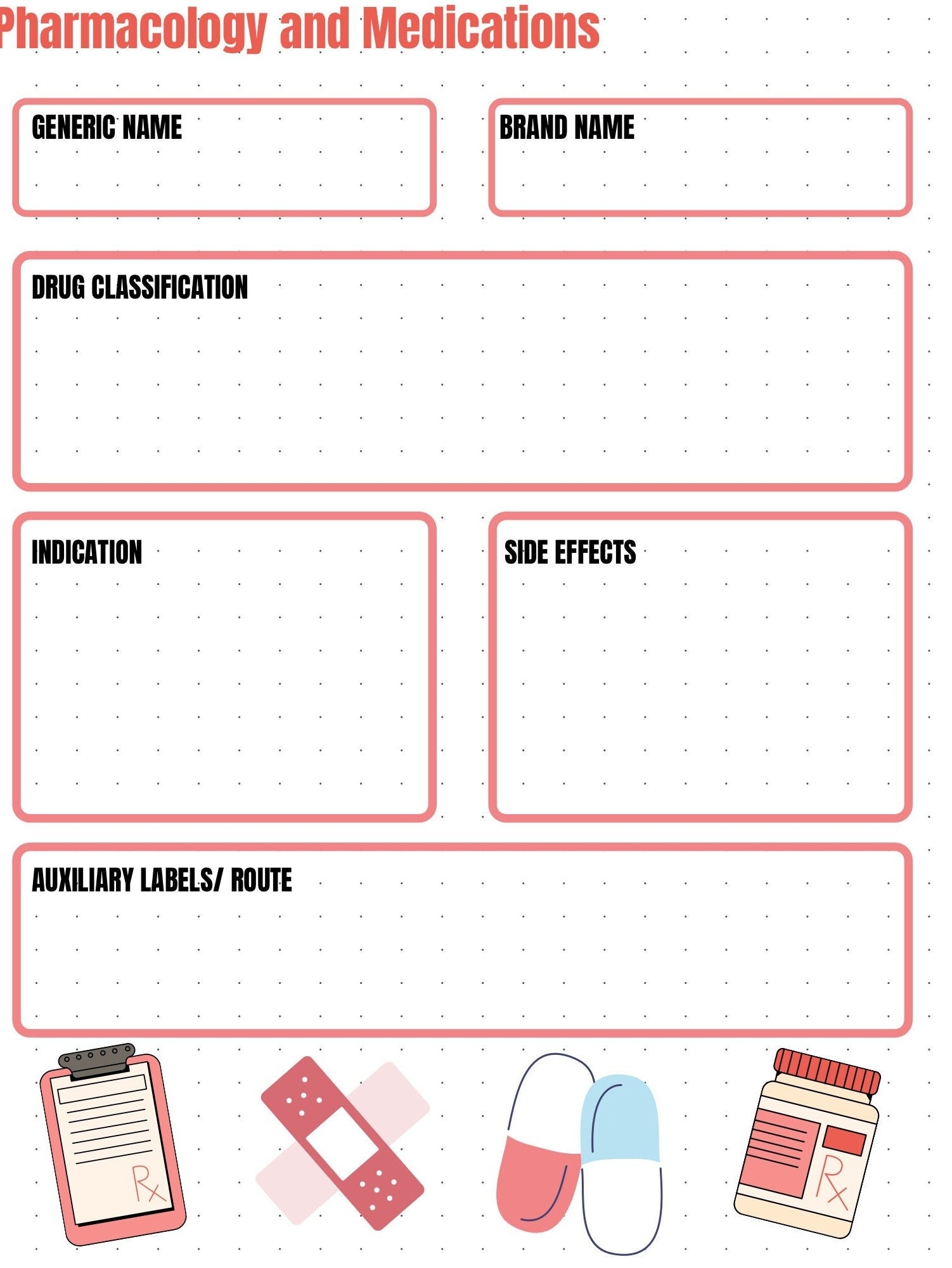 Free Printable Pharmacy Technician Worksheets
