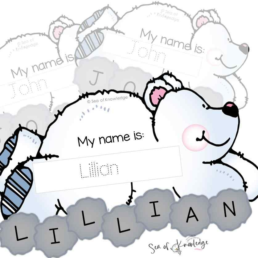 Polar Bear Craft Printable Template PDF 