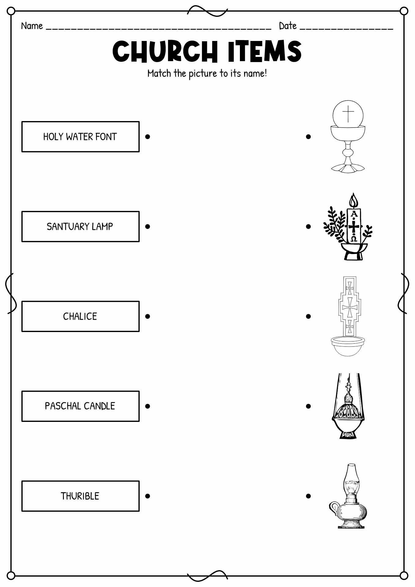 Premium Vector How Many Counting Game With Church Worksheet For  Premium Vector How Many Counting Game With Church Worksheet For