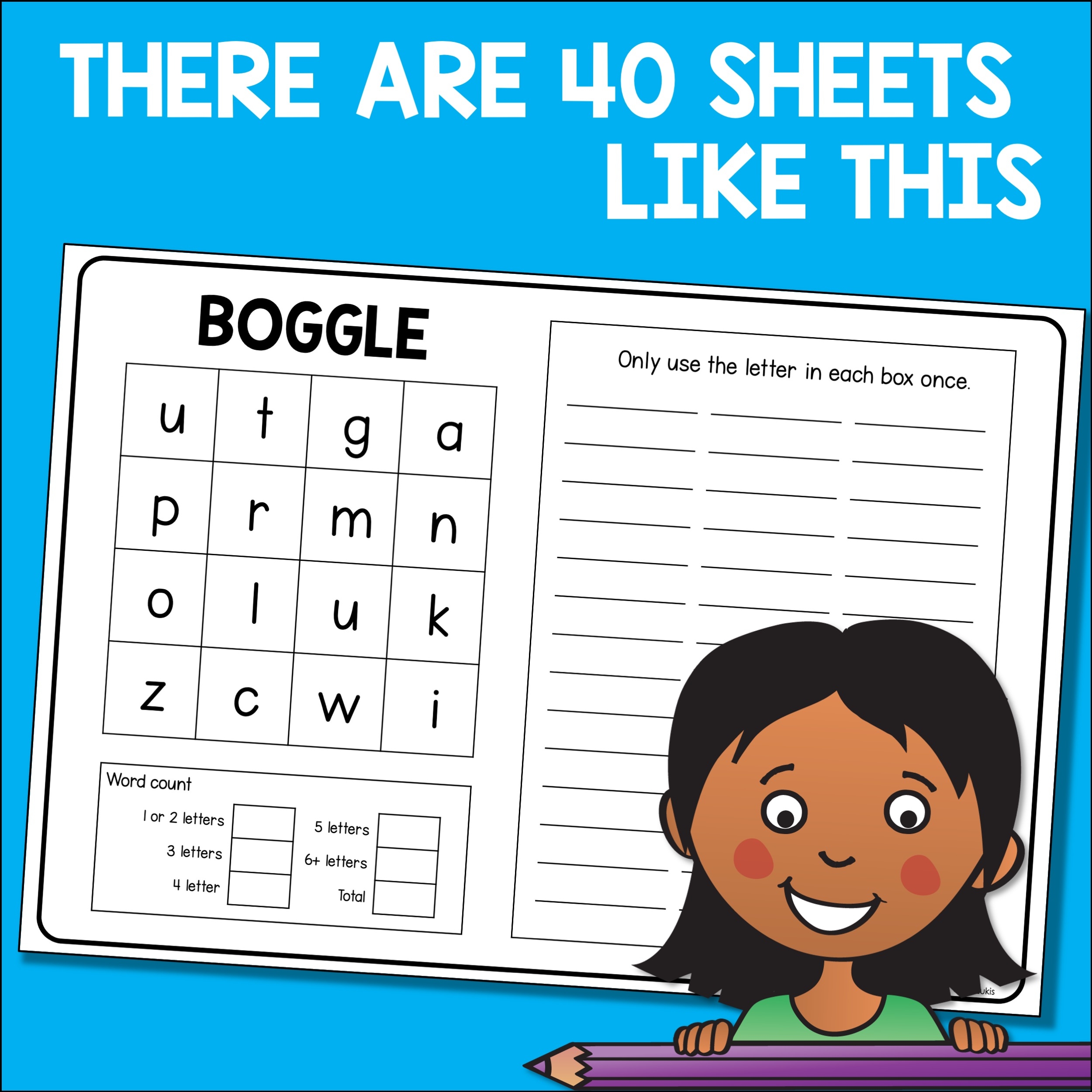 Printable Boggle Board Worksheets To Help Develop Spelling And Vocabulary Australian Teachers Marketplace