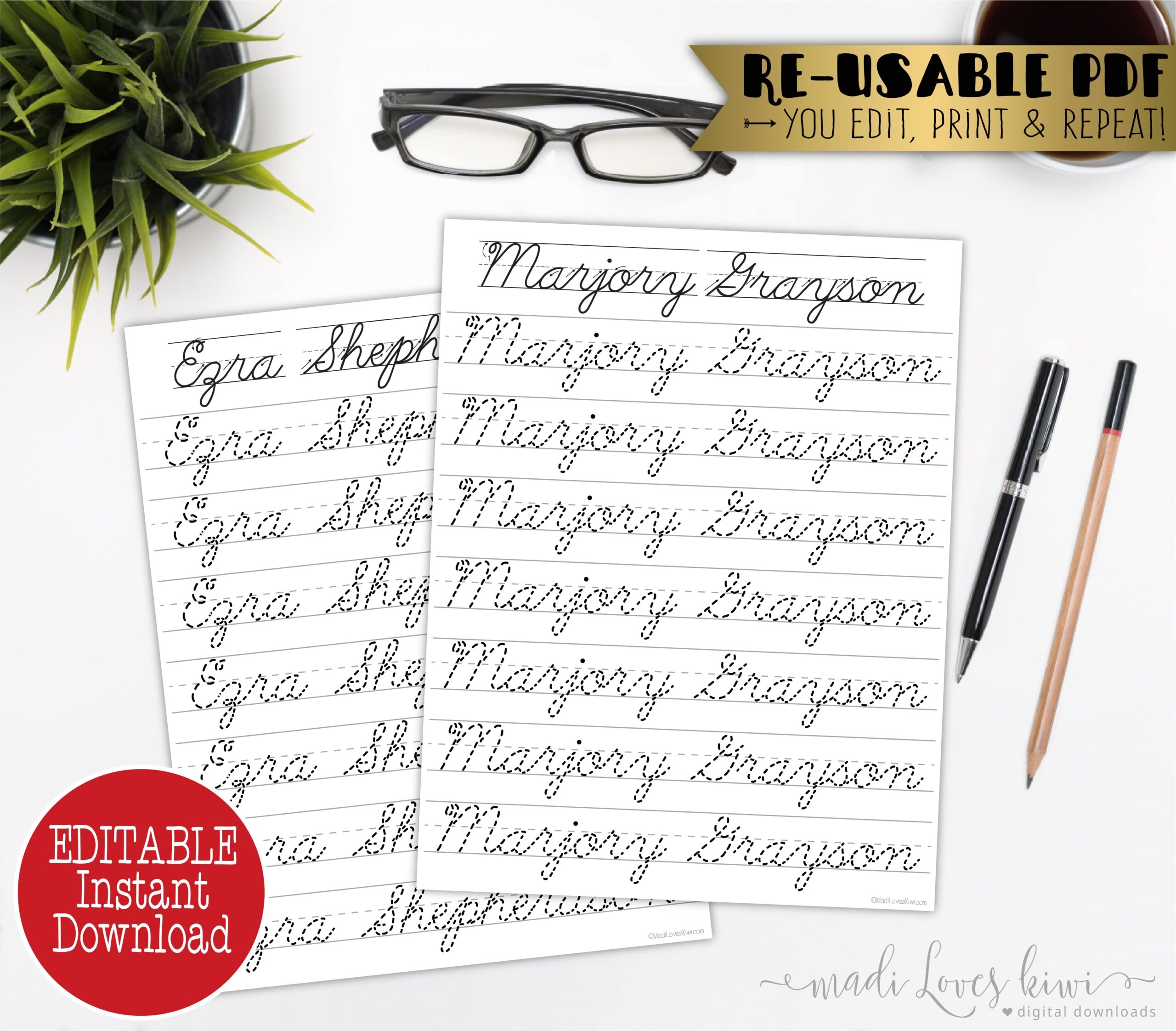 Free Printable Handwriting Name Worksheets